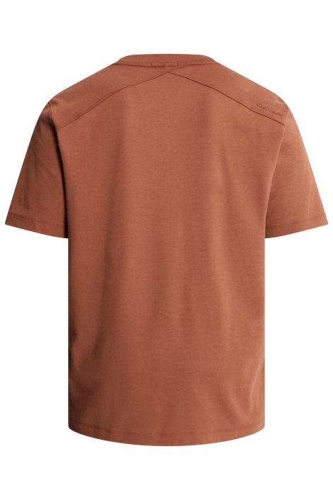 Cast Iron bruine heren t-shirt | Achteraanzicht