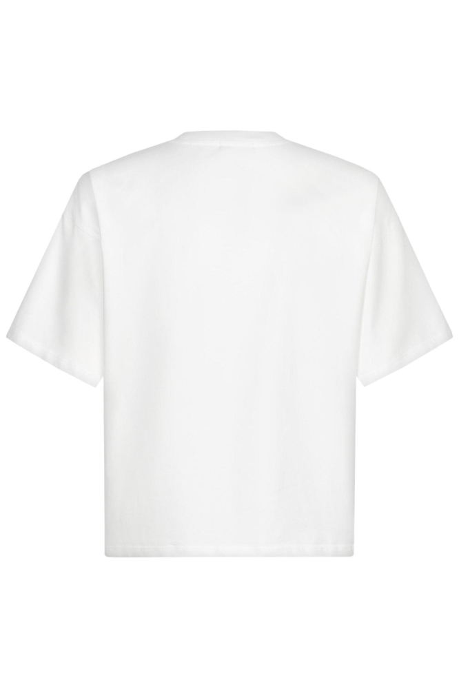 Ydence witte dames t-shirt | Achteraanzicht