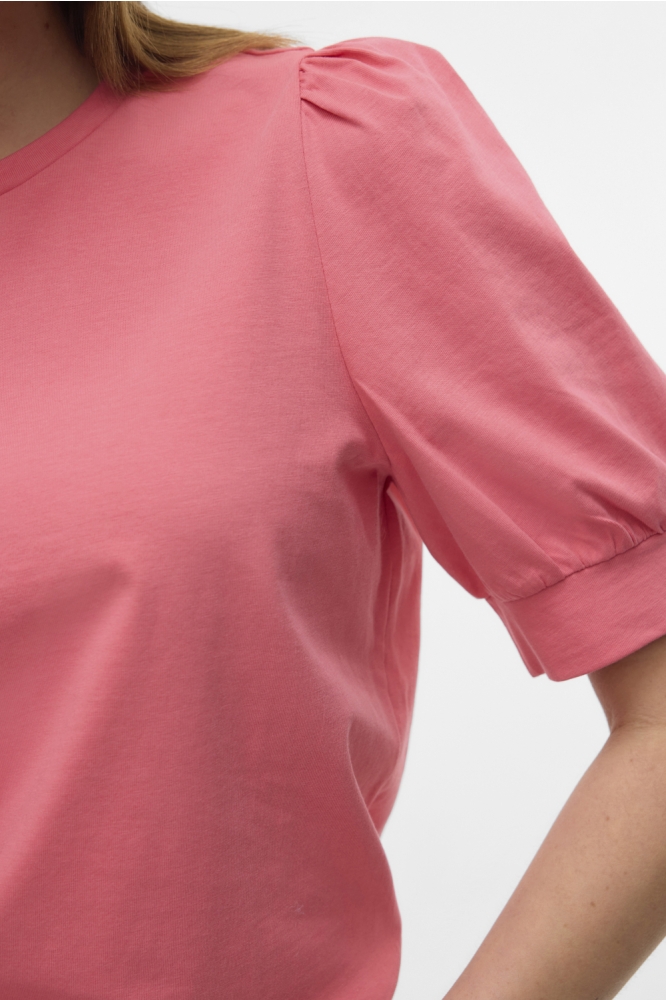 Vero Moda roze dames t-shirt | Close up