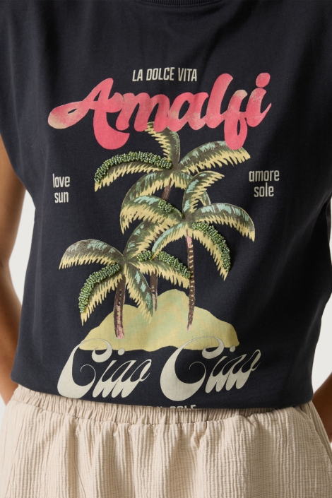 Garcia grijze dames top | Close up