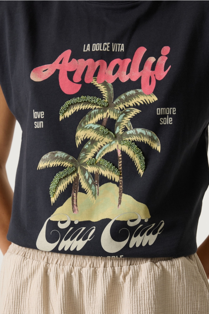 Garcia grijze dames top | Close up