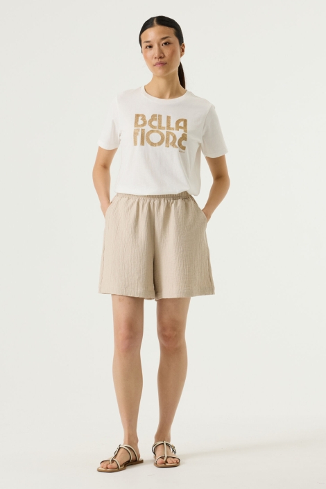 Garcia witte dames t-shirt | Model