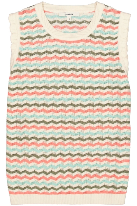 Garcia beige dames top | Vooraanzicht