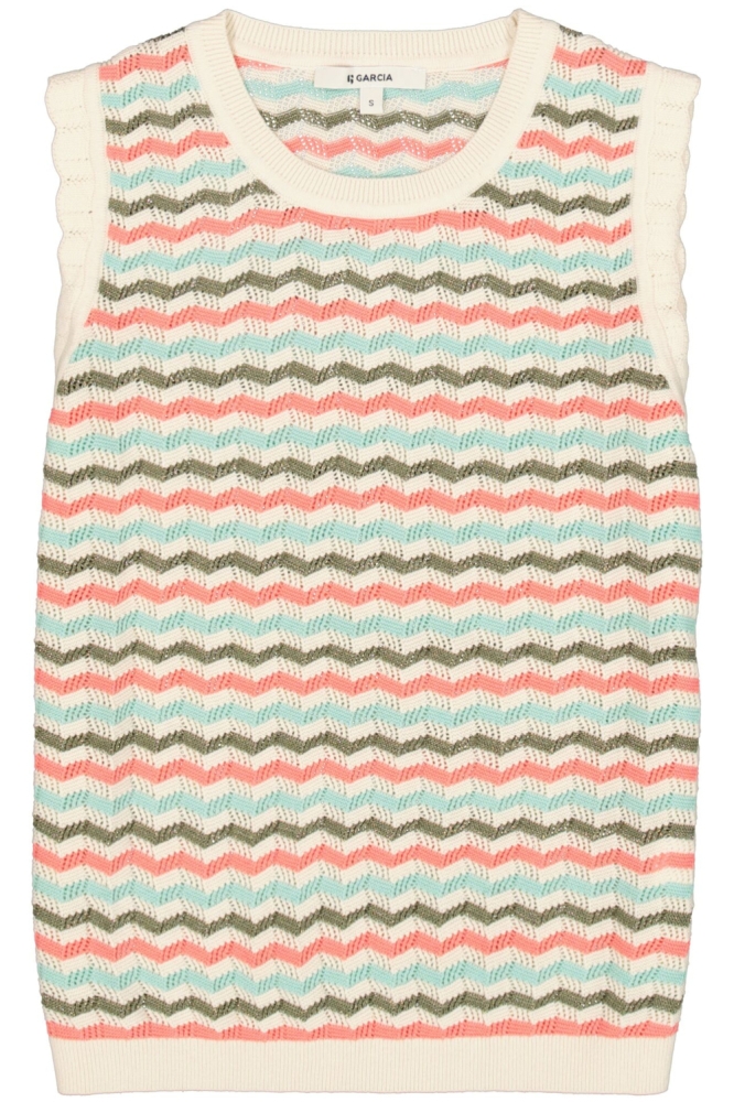 Garcia beige dames top | Vooraanzicht