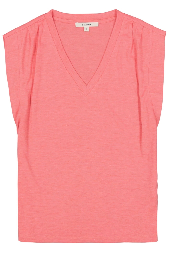 Garcia roze dames t-shirt | Vooraanzicht