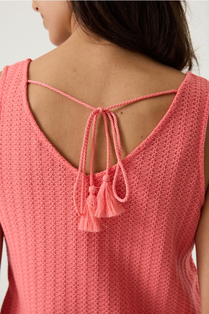 Garcia roze dames top | Close up
