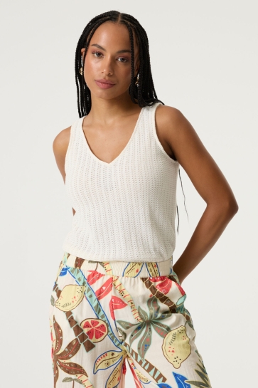 Garcia r260222_ladies singlet Ecru