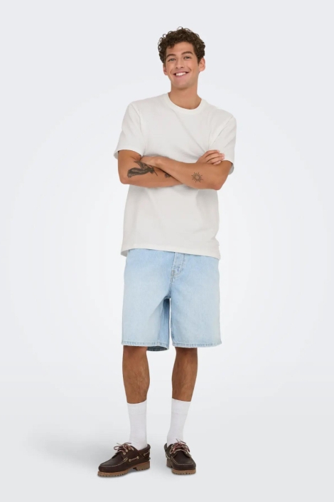 Only & Sons beige heren t-shirt | Model
