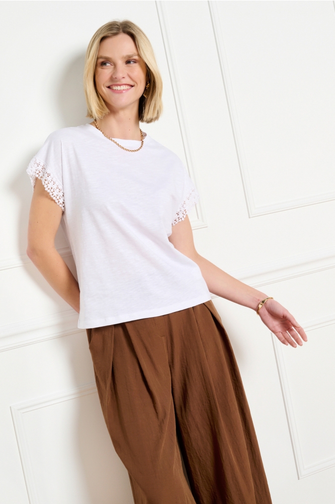 LolaLiza witte dames t-shirt | Model