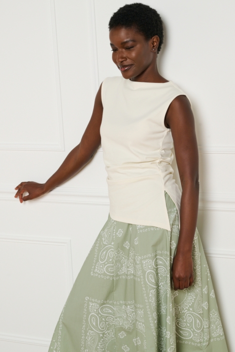 LolaLiza witte dames top | Model vooraanzicht