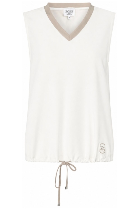 Zoso witte dames top | Vooraanzicht