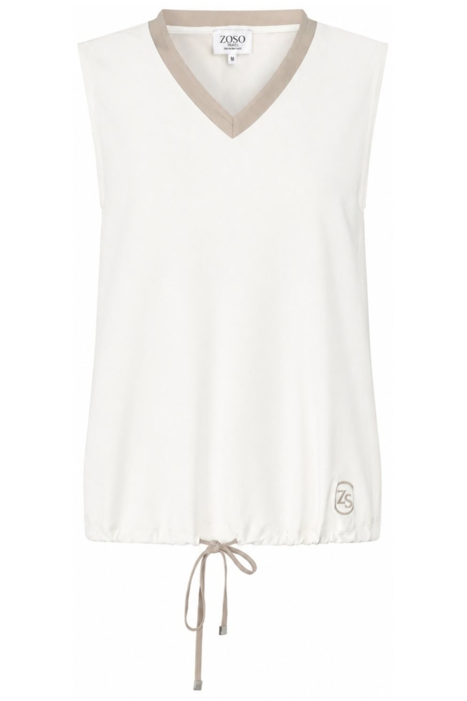 Zoso witte dames top | Vooraanzicht