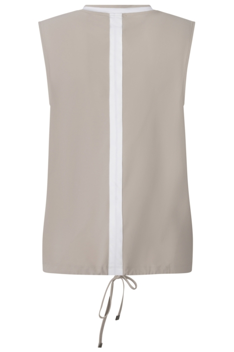 Zoso zand dames top | Model achteraanzicht