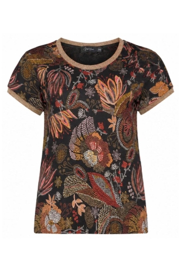 Geisha T-shirt T SHIRT MET PRINT 62027 60 SARAH Black