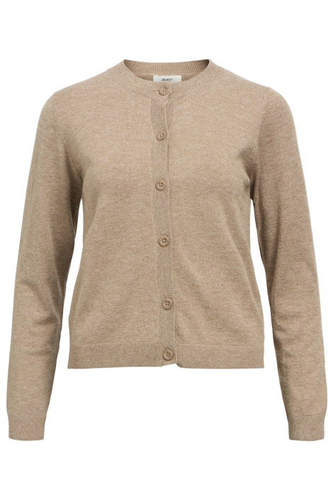 Object taupe dames vest | Vooraanzicht