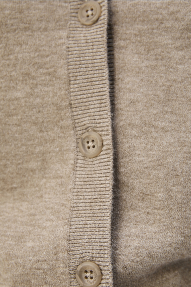 Object taupe dames vest | Kleurstaal