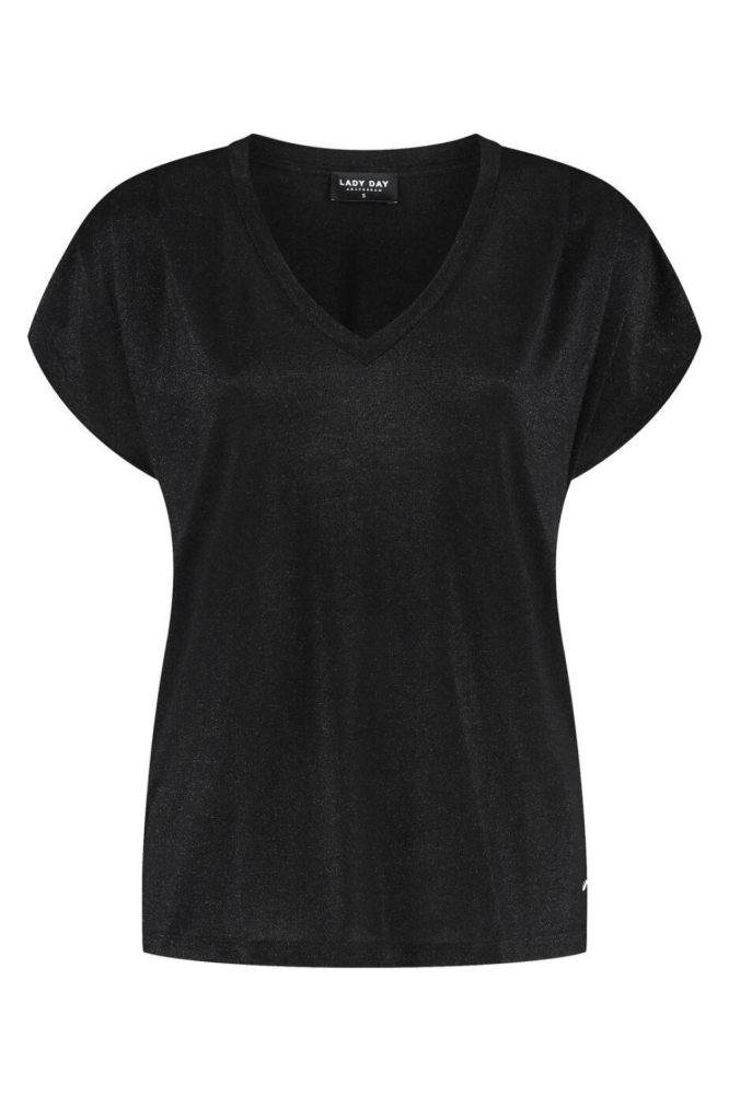 Lady Day zwarte dames t-shirt | Vooraanzicht