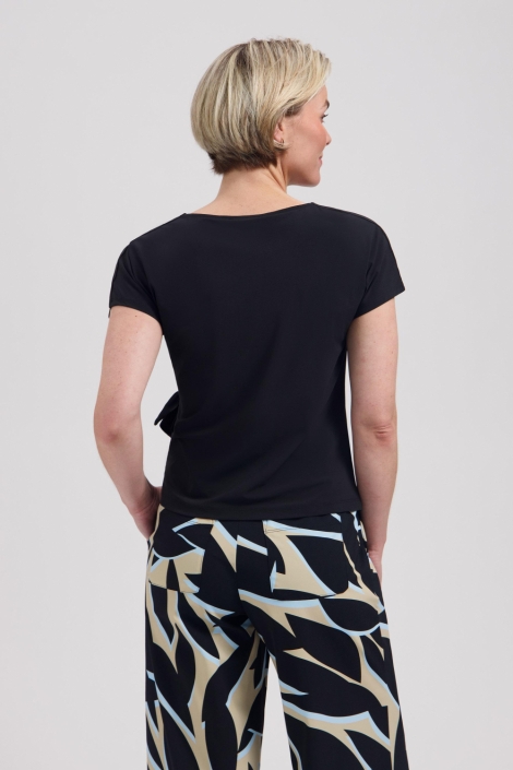 Lady Day zwarte dames t-shirt | Model achteraanzicht