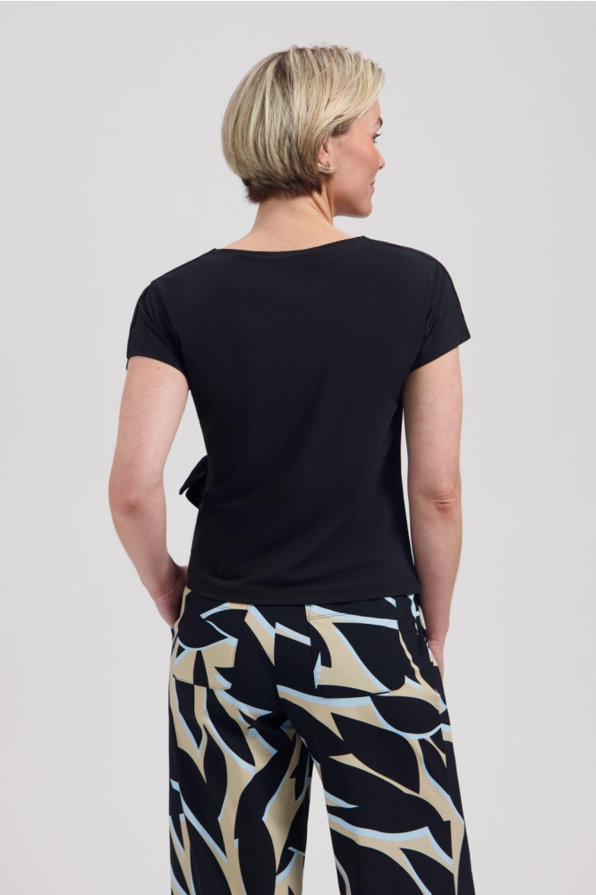 Lady Day zwarte dames t-shirt | Model achteraanzicht