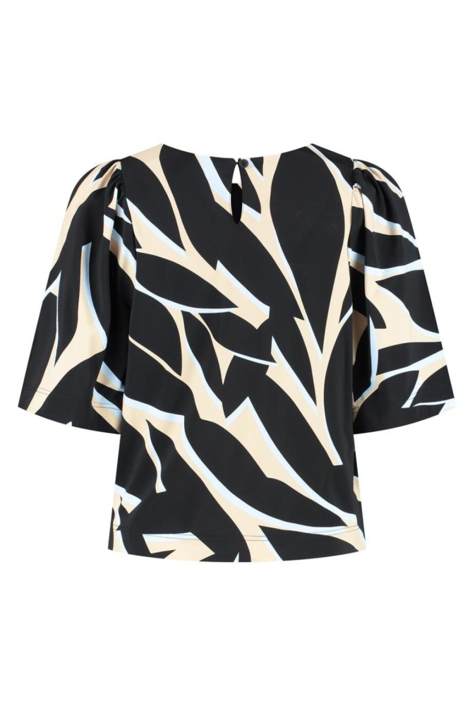 Lady Day multi color dames t-shirt | Achteraanzicht