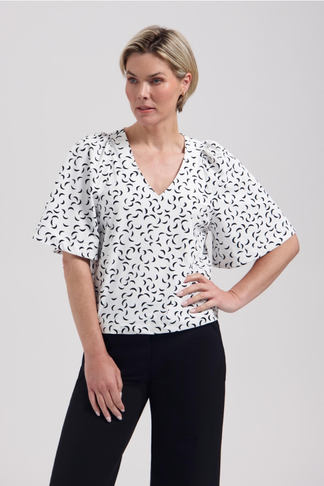 Lady Day witte dames t-shirt | Model vooraanzicht
