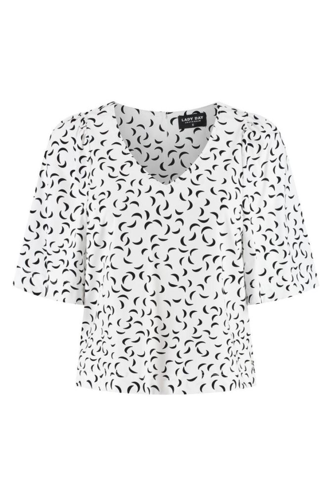 Lady Day witte dames t-shirt | Vooraanzicht