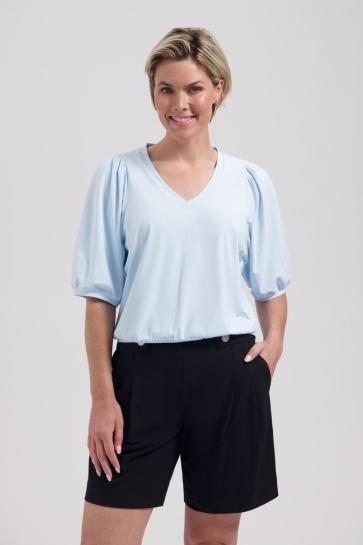 Lady Day T-shirt AMIE V L24 375 3320 BABY BLUE