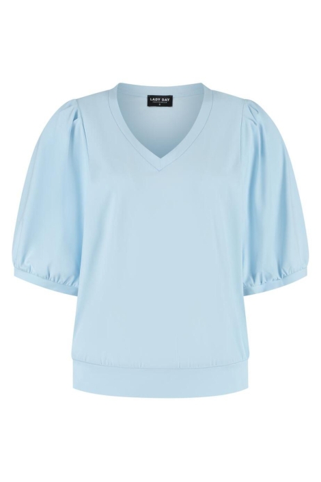 Lady Day blauwe dames t-shirt | Vooraanzicht