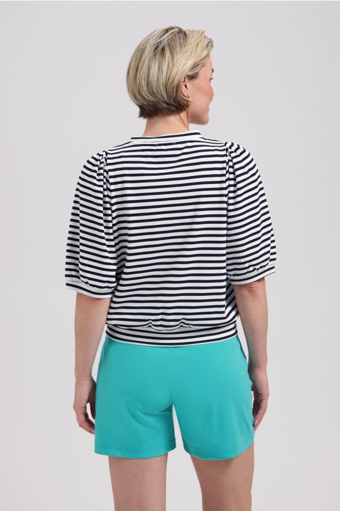 Lady Day zwarte dames t-shirt | Model achteraanzicht
