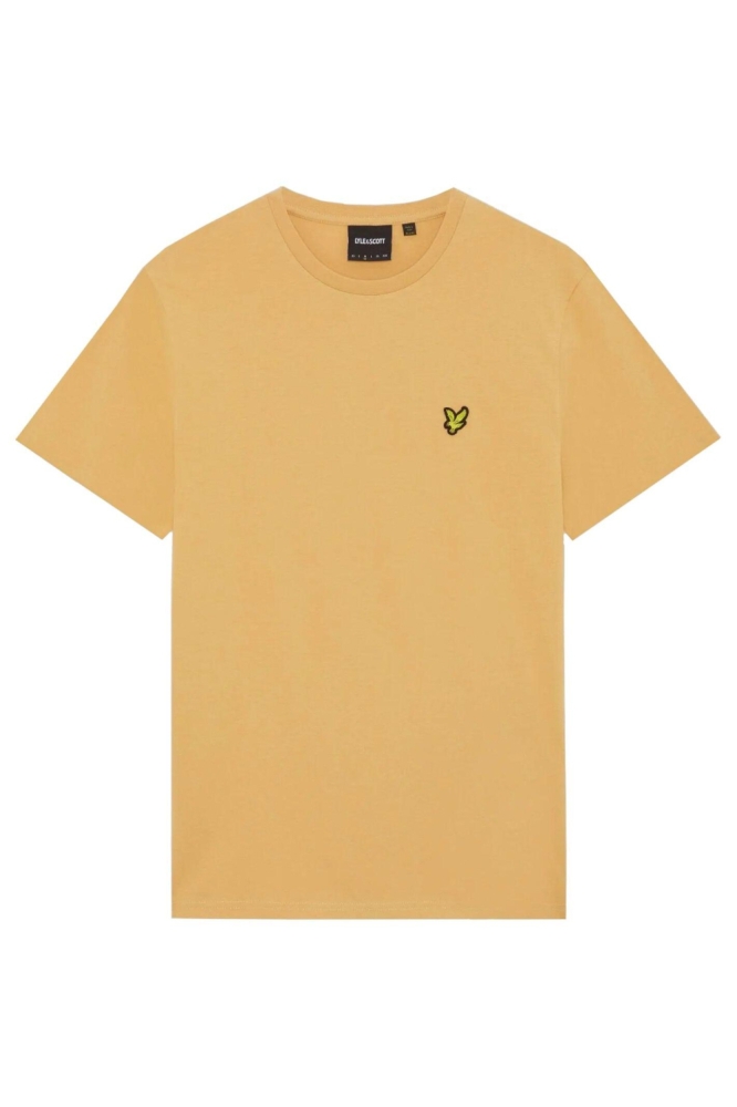 Lyle & Scott gele heren t-shirt | Vooraanzicht