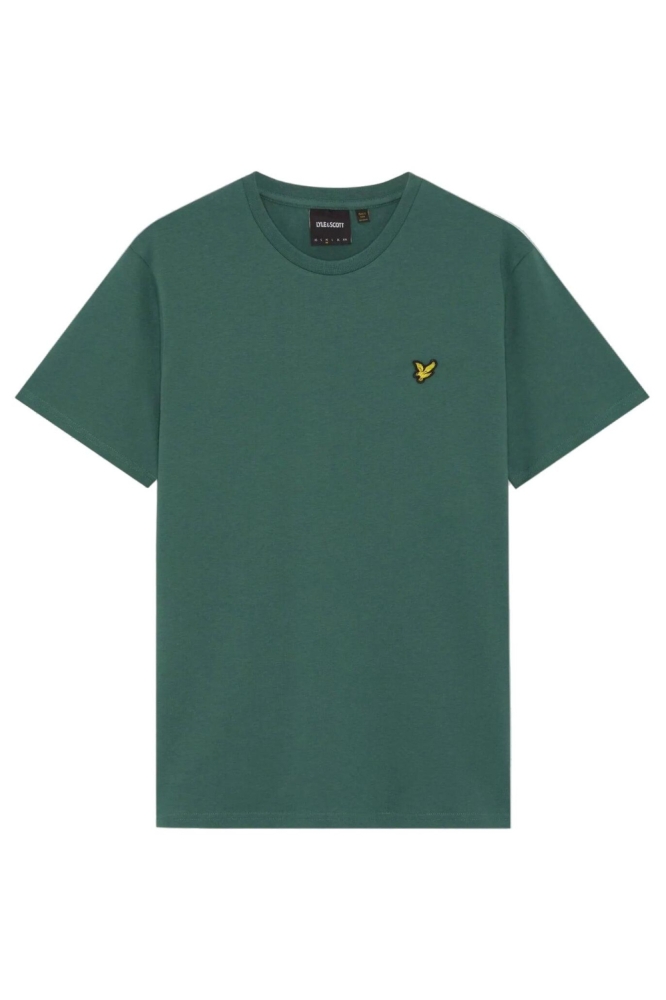 Lyle & Scott groene heren t-shirt | Vooraanzicht