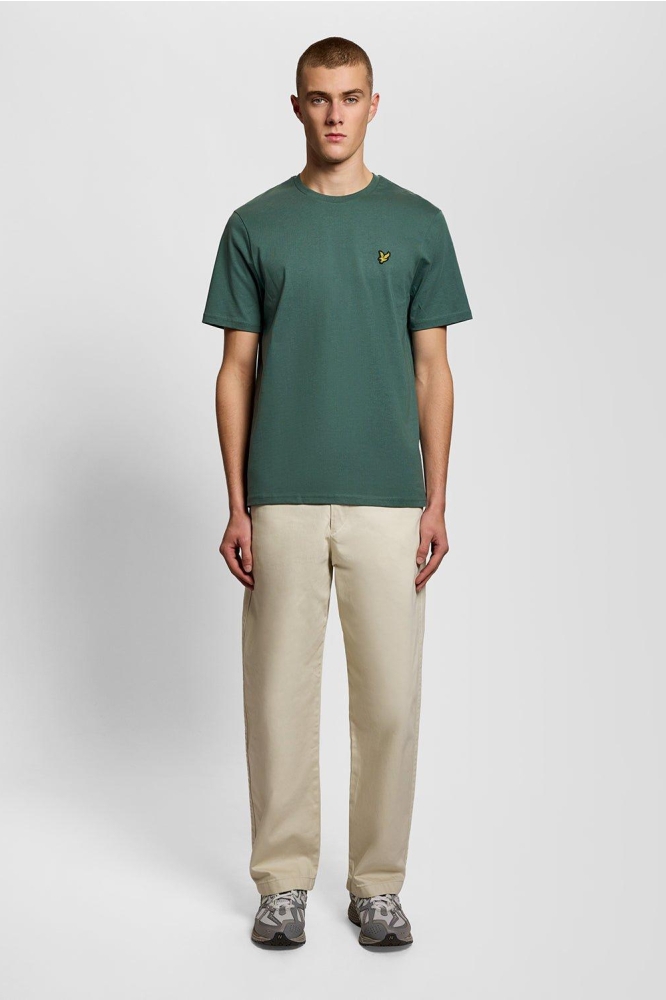 Lyle & Scott groene heren t-shirt | Model