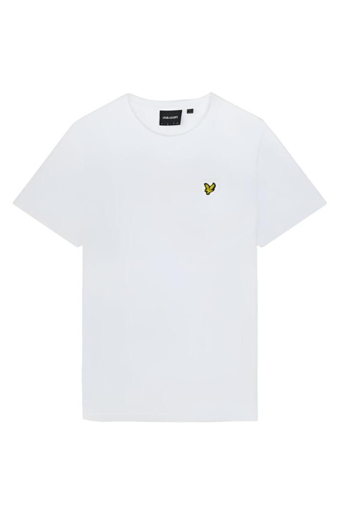 Lyle & Scott witte heren t-shirt | Vooraanzicht