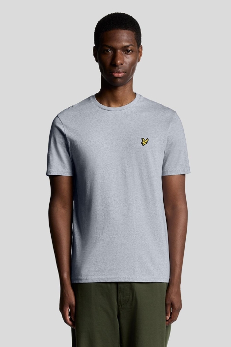 Lyle & Scott grijze heren t-shirt | Model vooraanzicht