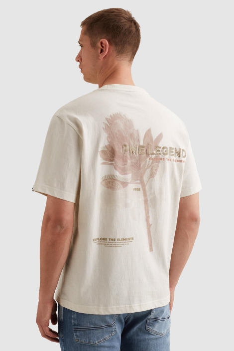 PME legend witte heren t-shirt | Model achteraanzicht
