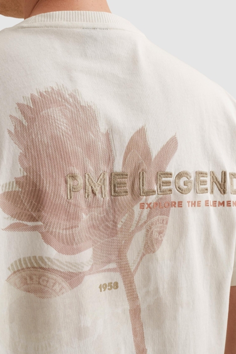PME legend witte heren t-shirt | Close up