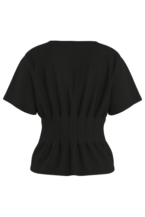 Hypedrop zwarte dames t-shirt | Achteraanzicht