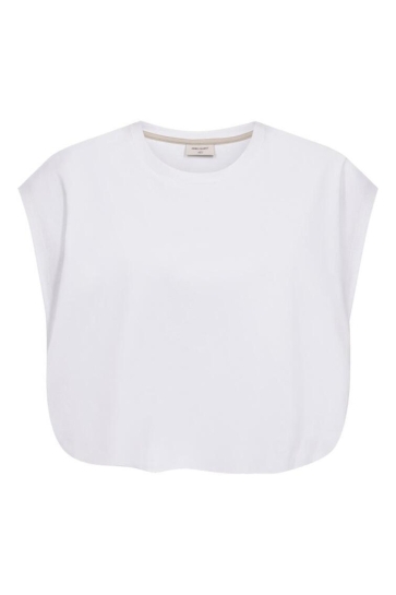 Freequent Top FQMALY TEE 208004 BRILLIANT WHITE w. MOONBEAM
