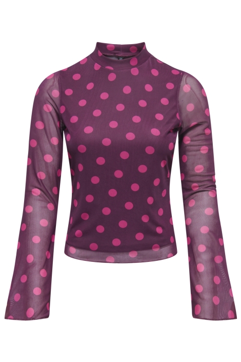 Only paarse dames t-shirt | Vooraanzicht