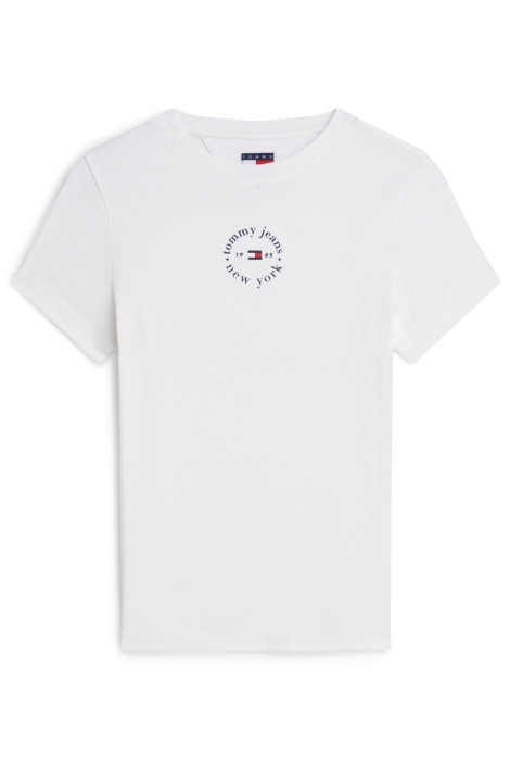Tommy Jeans witte dames t-shirt | Vooraanzicht