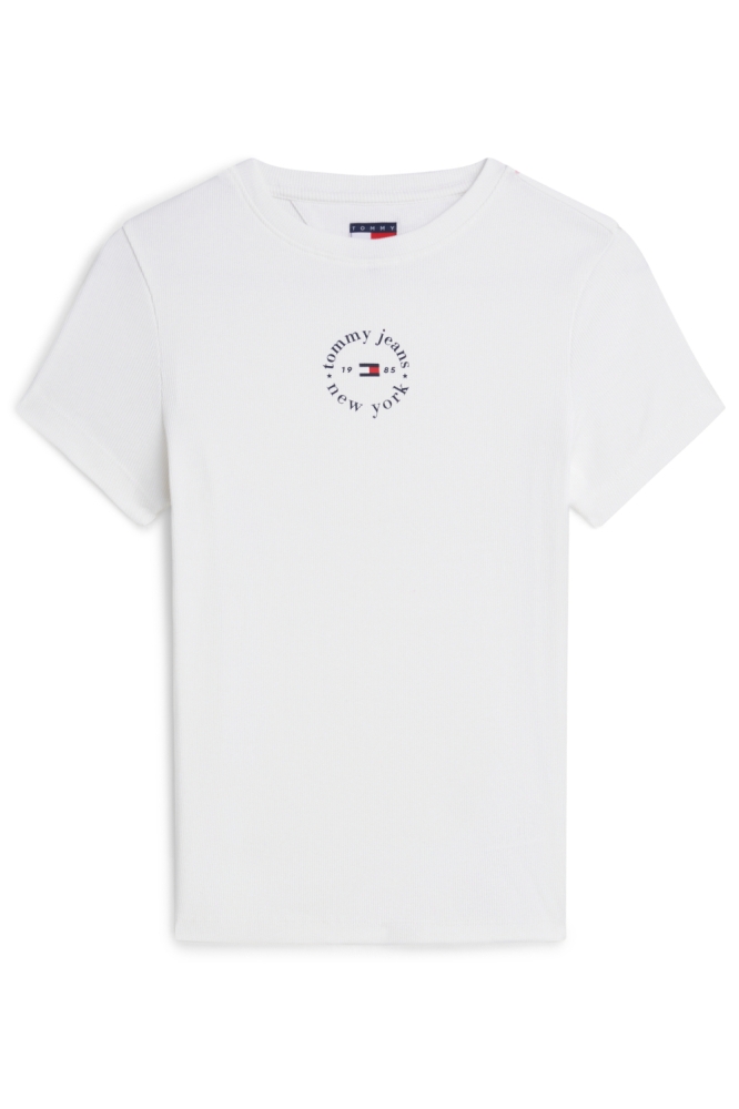 Tommy Jeans witte dames t-shirt | Vooraanzicht
