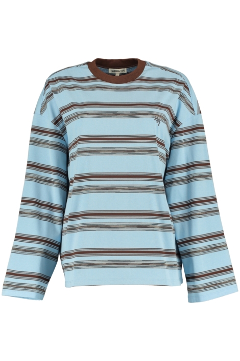 Harper & Yve blauwe dames t-shirt | Vooraanzicht