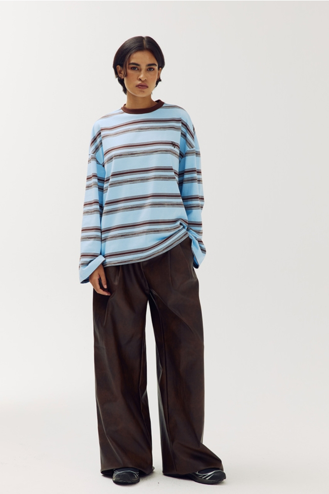 Harper & Yve blauwe dames t-shirt | Model