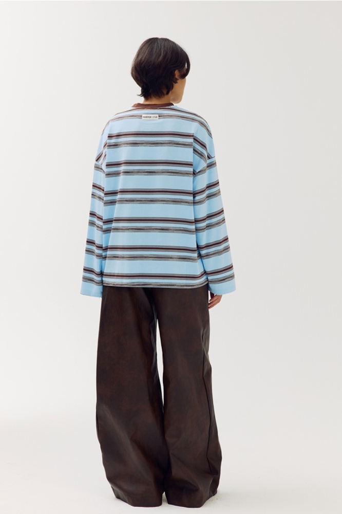 Harper & Yve blauwe dames t-shirt | Model