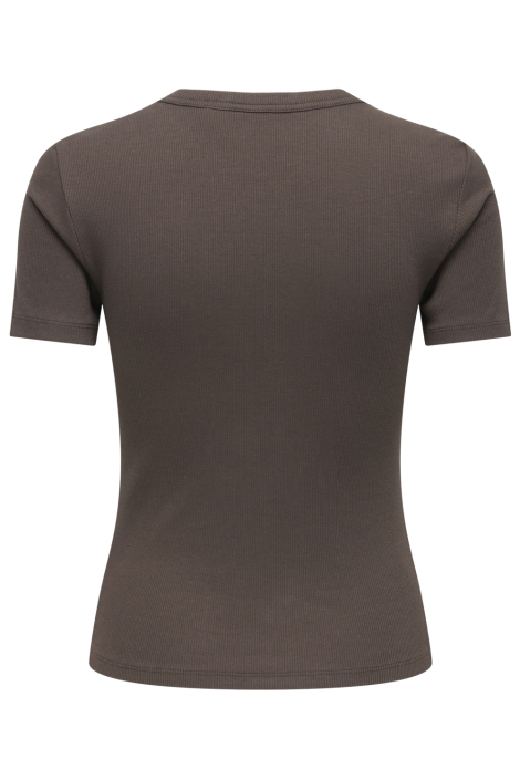 Only bruine dames t-shirt | Achteraanzicht