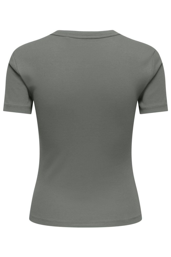 Only groene dames t-shirt | Achteraanzicht