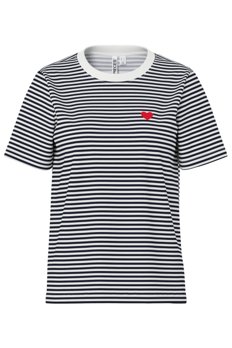 Pieces witte dames t-shirt | Vooraanzicht