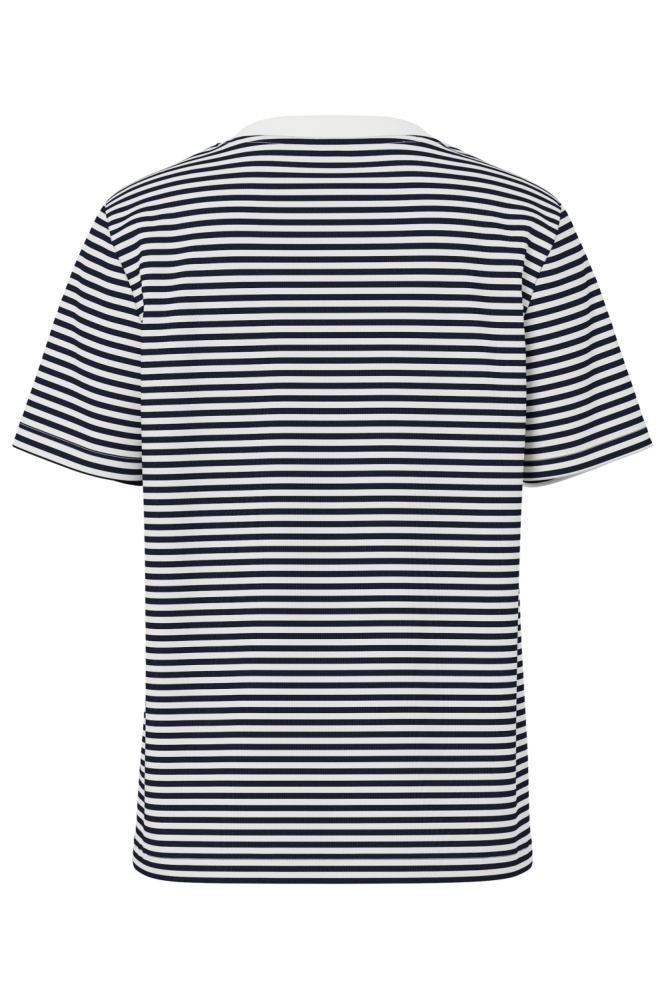 Pieces witte dames t-shirt | Achteraanzicht