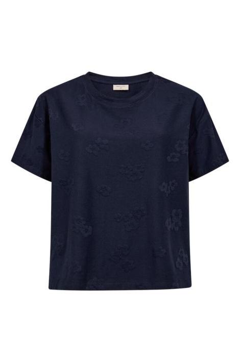 Freequent blauwe dames t-shirt | Vooraanzicht