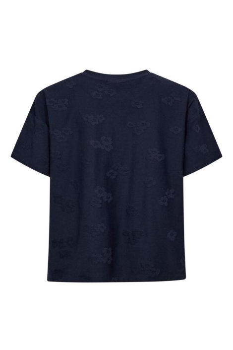 Freequent blauwe dames t-shirt | Achteraanzicht